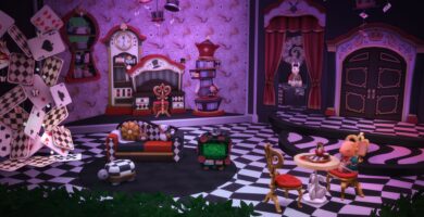 Todos los elementos del kit de sala de juegos de Los Sims 4 El País de las Maravillas (modo Construcción)