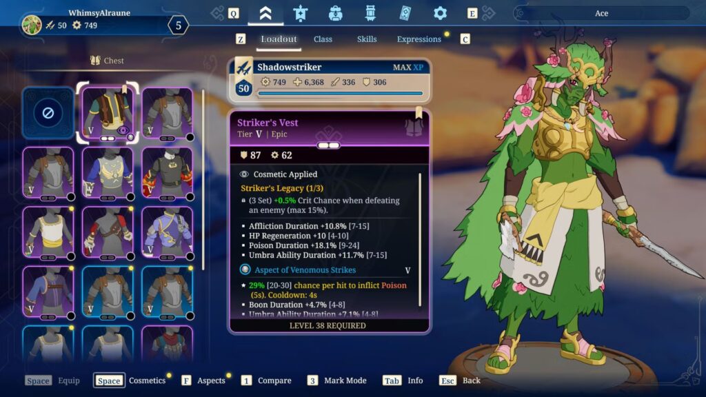 Todas las ubicaciones y habilidades de los conjuntos de equipos en Towerborne