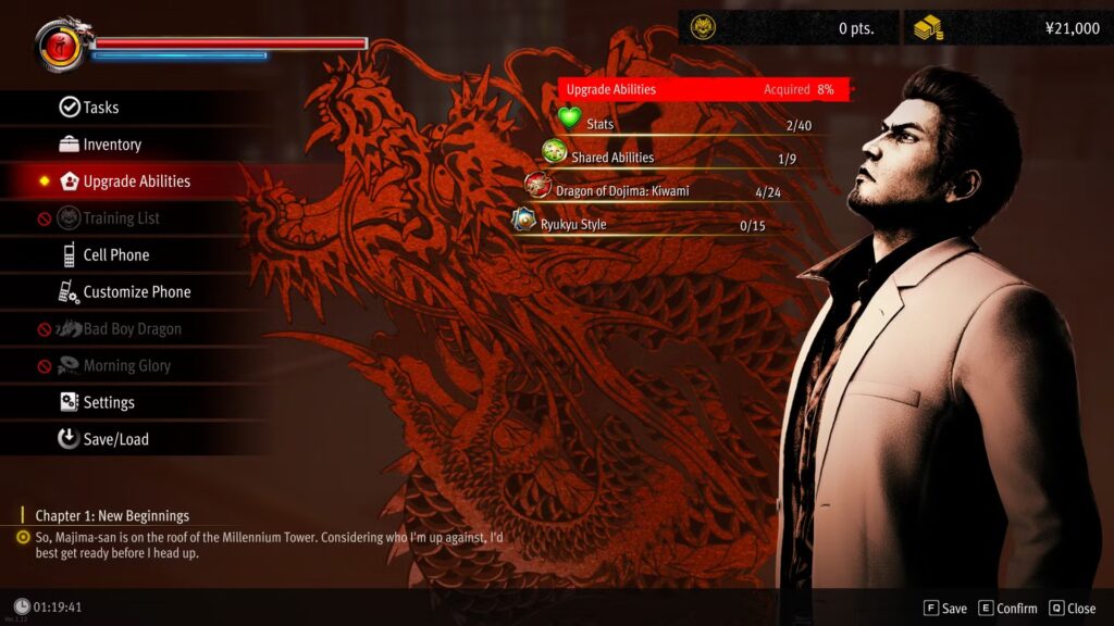 Cómo mejorar la salud y los daños en Yakuza Kiwami 3