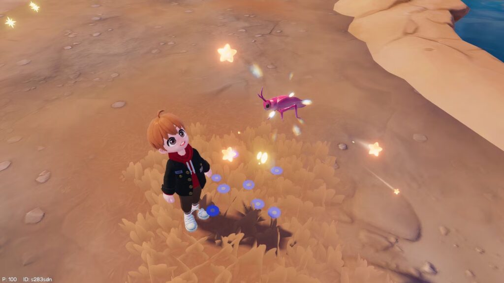 Cómo atrapar saltamontes americanos rosados ​​en Heartopia