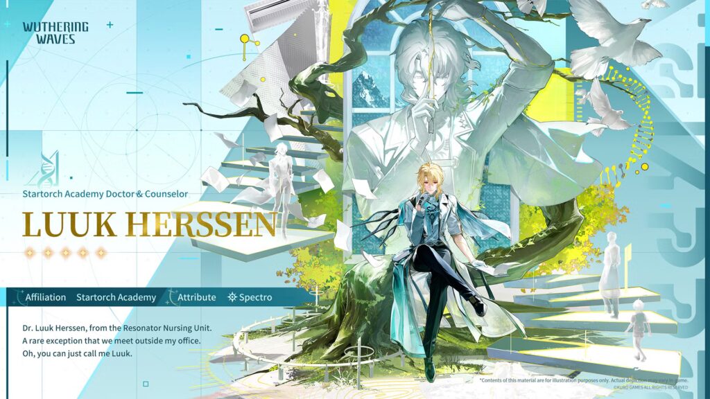 Tiempo de lanzamiento de Luuk Herssen para todos los servidores en WuWa (Wuthering Waves)