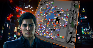Mapa interactivo de Kamurocho de Yakuza Dark Ties