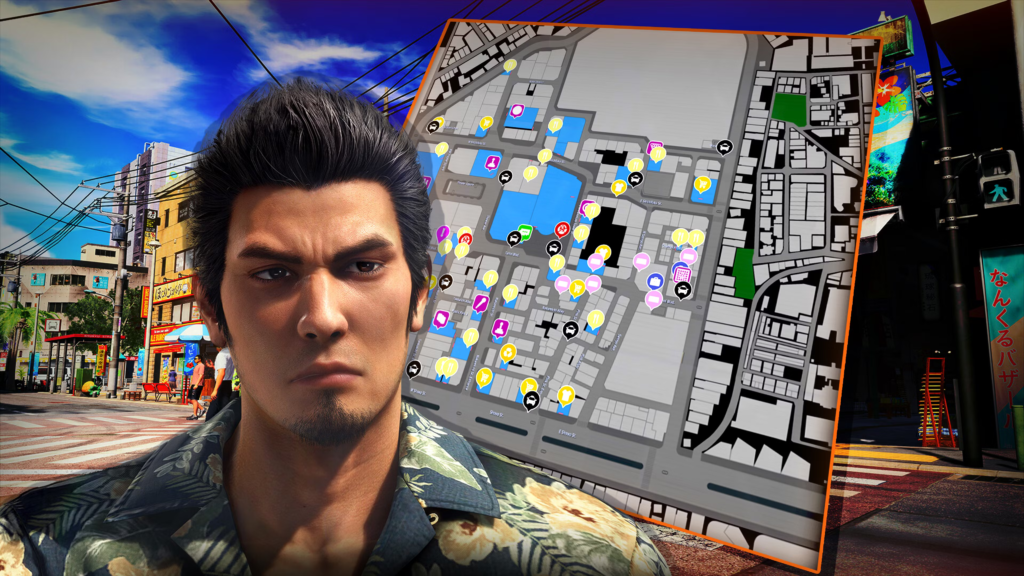 Mapa interactivo de Kamurocho - Yakuza Kiwami 3