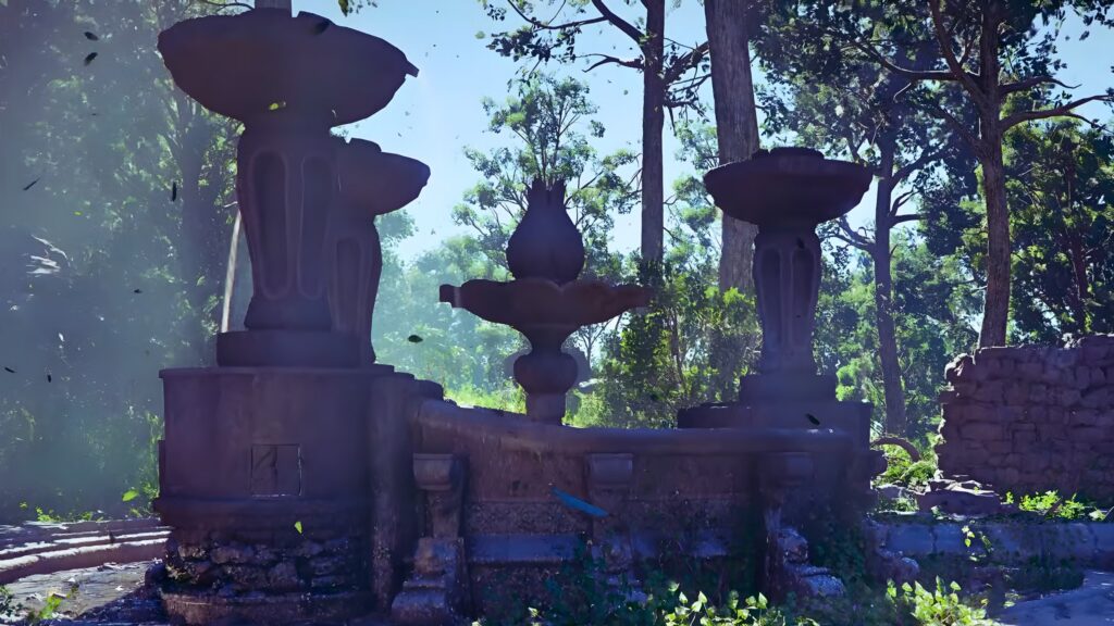 Solución del rompecabezas de la fuente del bosque de Arboria