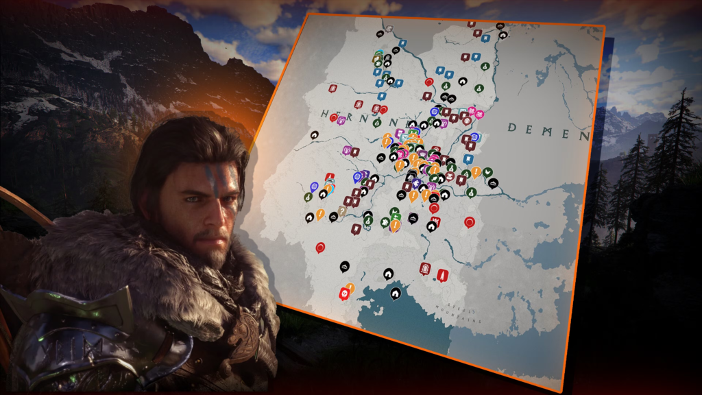 Mapa interactivo de Hernand - Desierto carmesí