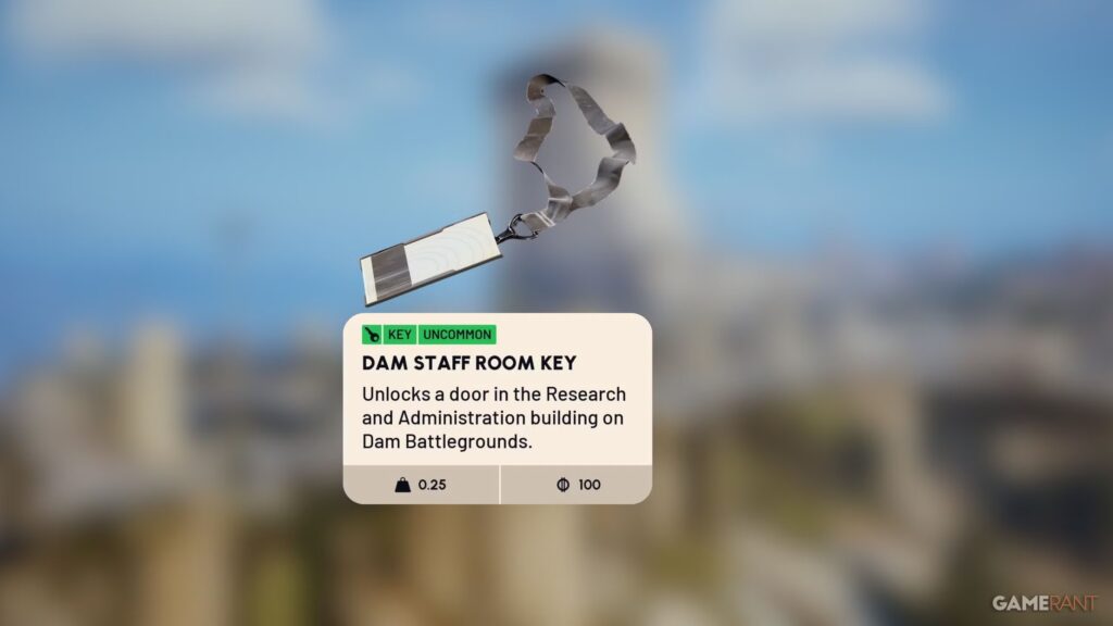 Llave de la sala de personal de la presa en ARC Raiders