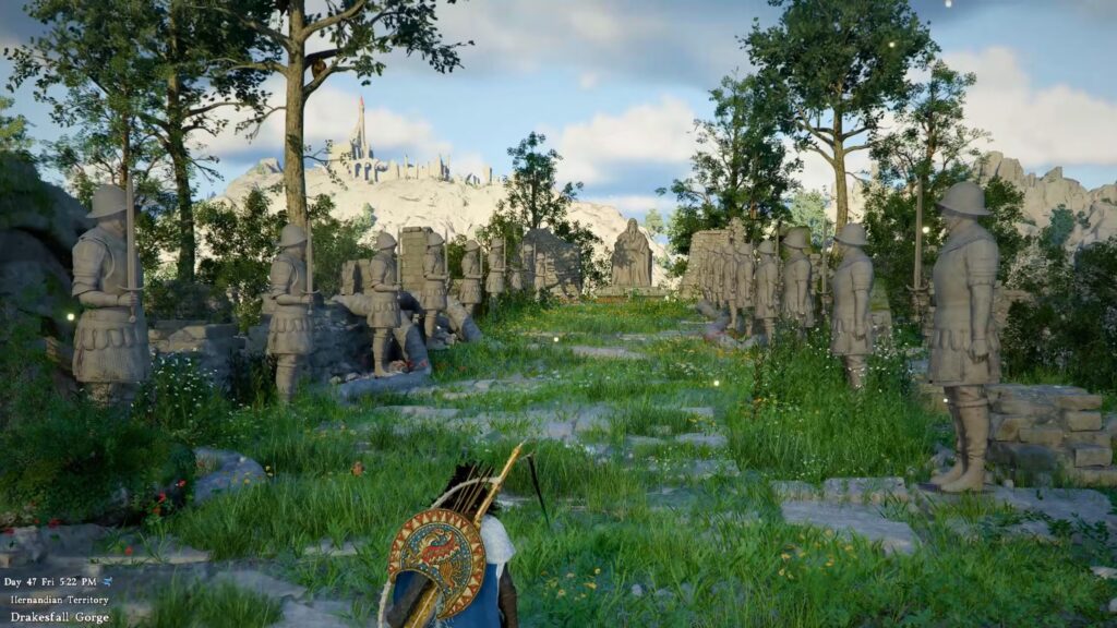 Solución del rompecabezas de las estatuas de Drakesfall Gorge en Crimson Desert