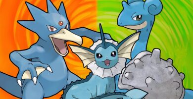 Los mejores Pokémon de tipo agua en rojo fuego y verde hoja