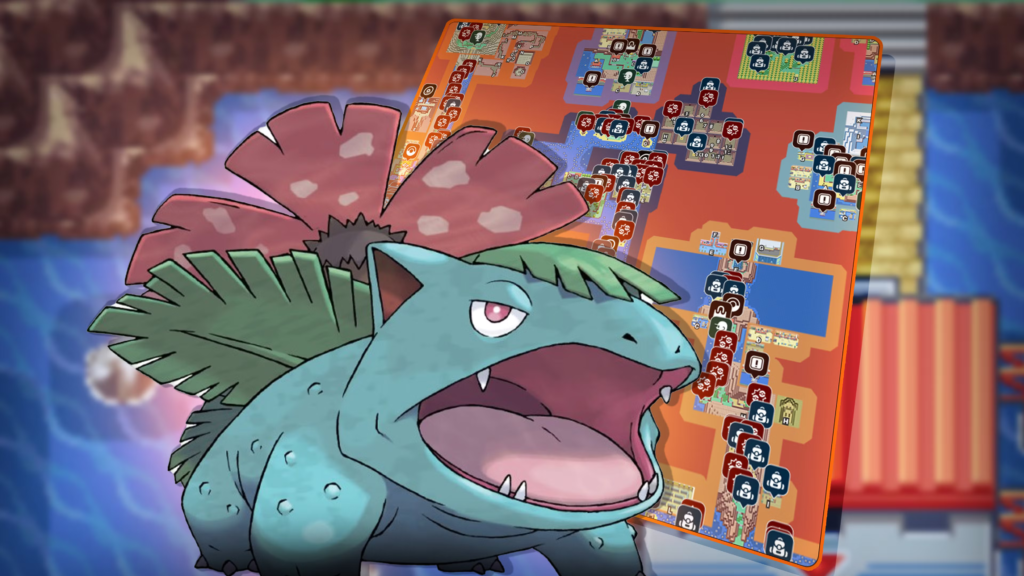Pokémon Rojo Fuego y Verde Hoja - Mapa Interactivo (Islas Sevii)
