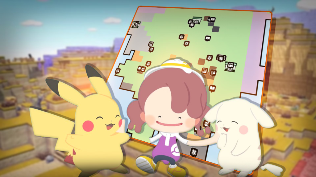 Pokémon Pokopia - Mapa interactivo del Yermo Marchito