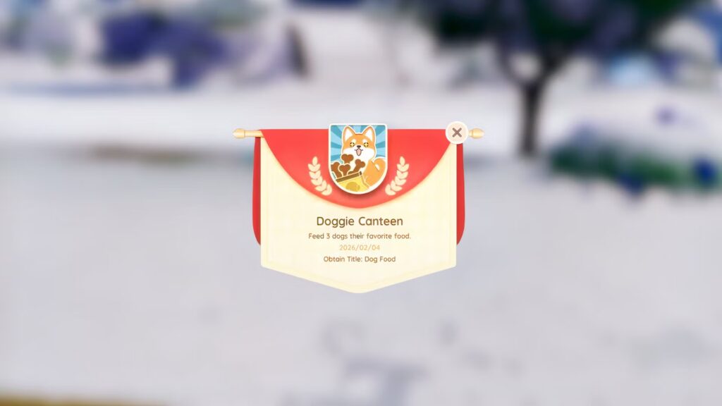 Cómo conseguir el logro de la cantina para perros en Heartopia