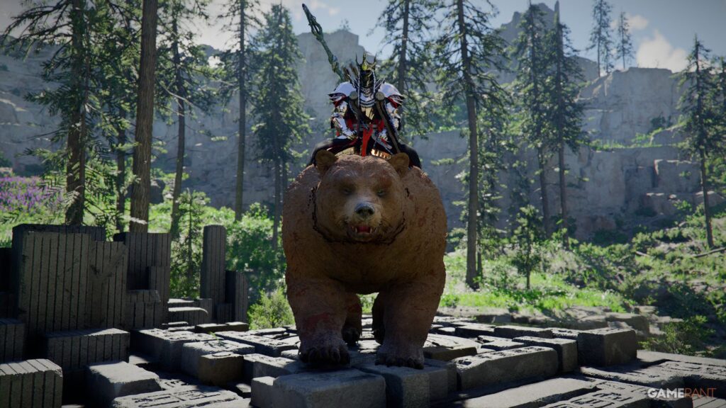 Cómo conseguir una montura de oso en el desierto carmesí