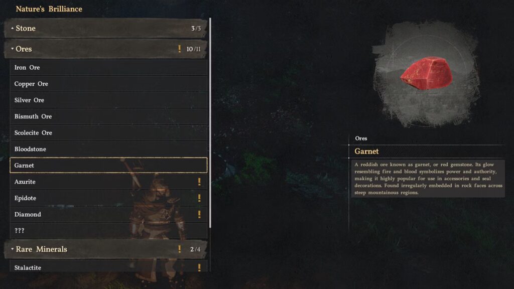 Cómo conseguir granate en el desierto carmesí