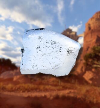 Ubicación del mineral de escolecita en el desierto carmesí