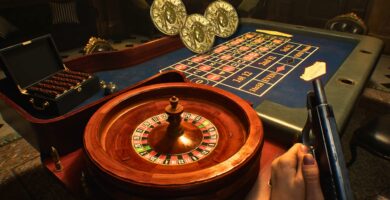 Solución de rompecabezas de mesa de ruleta en RE9