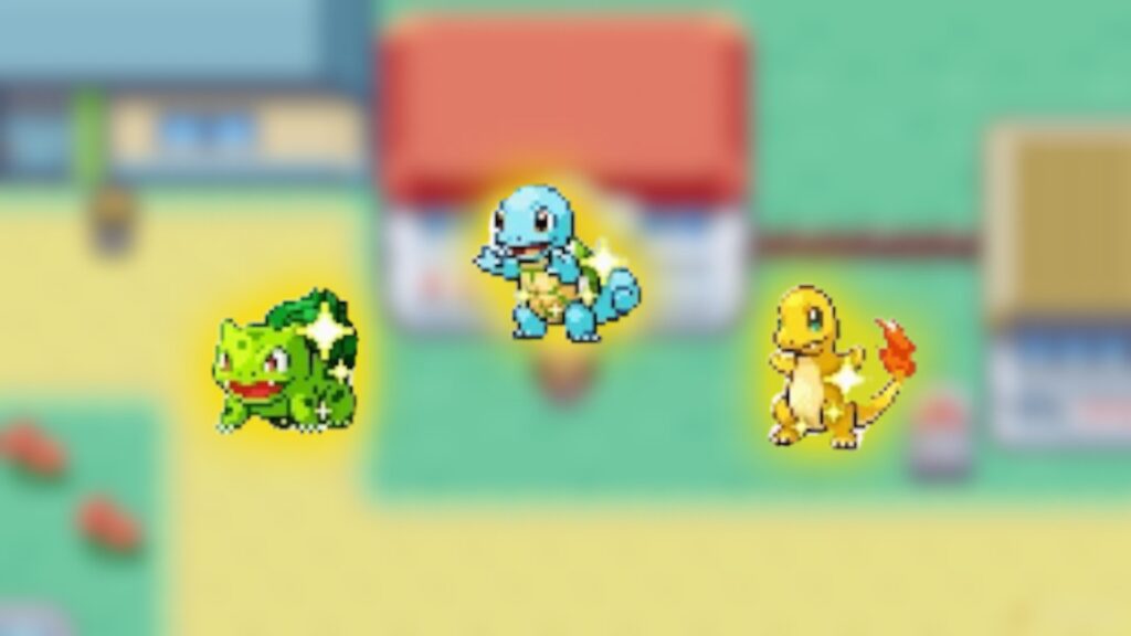 Podría llevarte 69 horas obtener los iniciadores brillantes de Pokémon Rojo Fuego y Verde Hoja