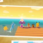 Un jugador de Pokémon Pokopia construye un impresionante puente submarino