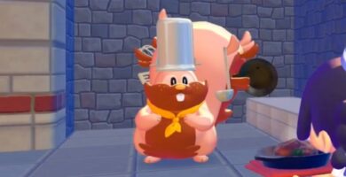 Cómo conseguir una sartén y hacer un filete de hamburguesa en Pokopia