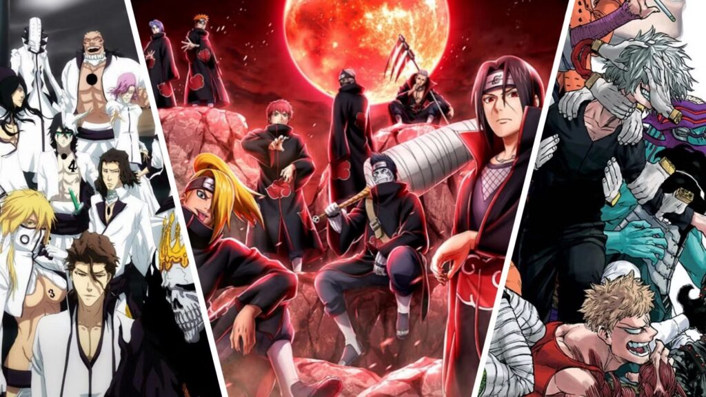 8 mejores grupos de villanos del anime, clasificados