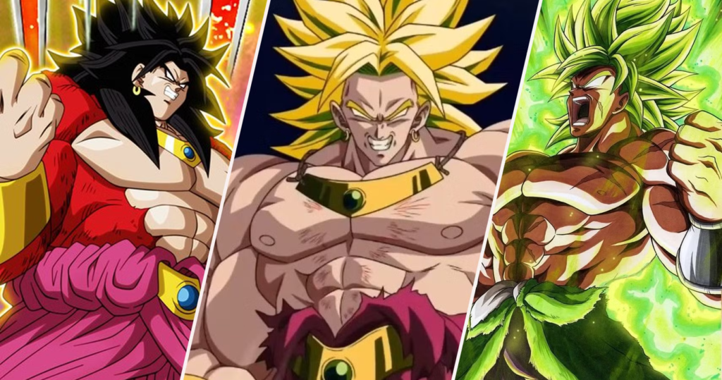Las 10 transformaciones más fuertes de Broly, clasificadas
