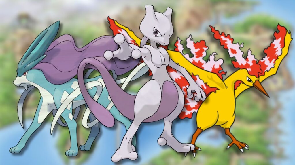 Los legendarios más fuertes en Pokémon Rojo Fuego y Verde Hoja, clasificados