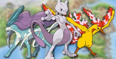 Los legendarios más fuertes en Pokémon Rojo Fuego y Verde Hoja, clasificados