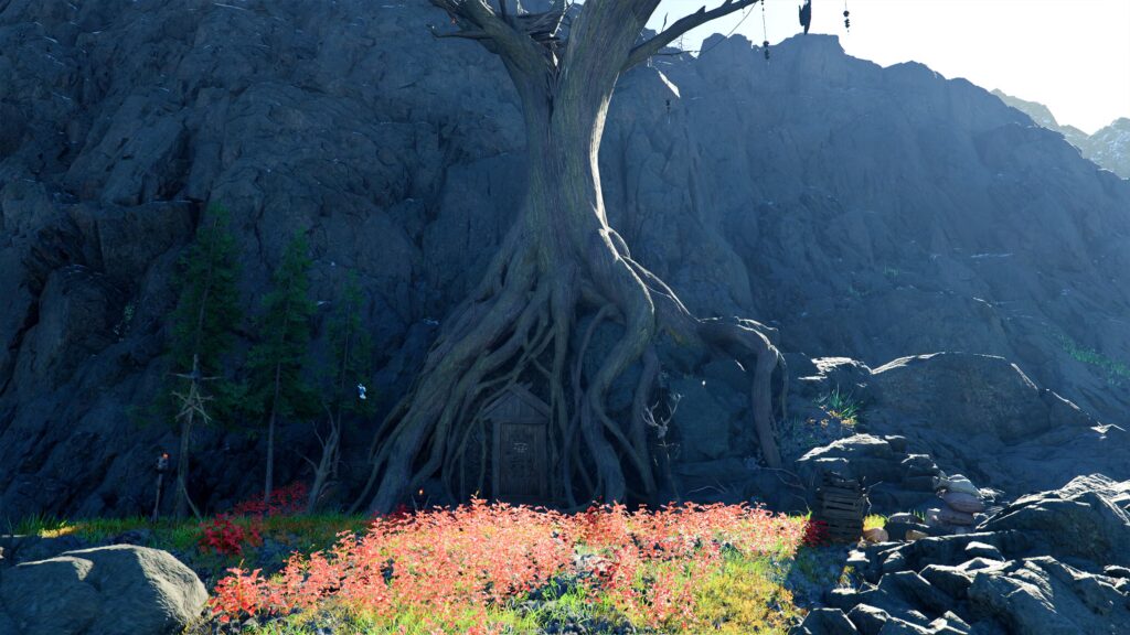 Cómo entrar al escondite de brujas de Wayward Woods en Crimson Desert