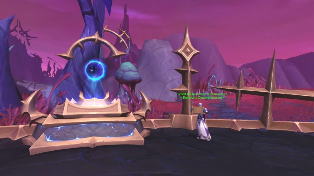 La ubicación del intendente de renombre de Singularity en World of Warcraft Midnight