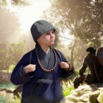 Ubicación del hongo de pino místico (solicitud del joven monje) en el desierto carmesí