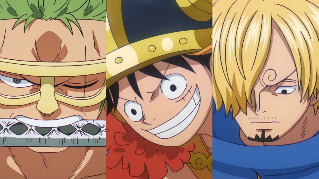 El episodio 1157 de One Piece muestra la fuerza del trío de monstruos