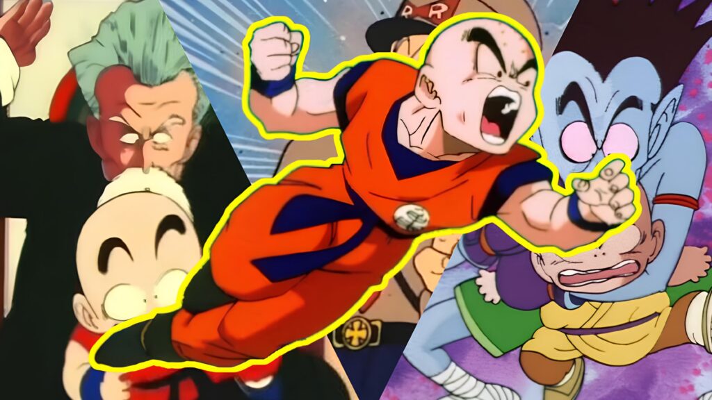 7 veces que Krillin se sintió avergonzado por su oponente