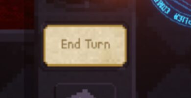 ¿Para qué sirve el botón de fin de giro en Vampire Crawlers?