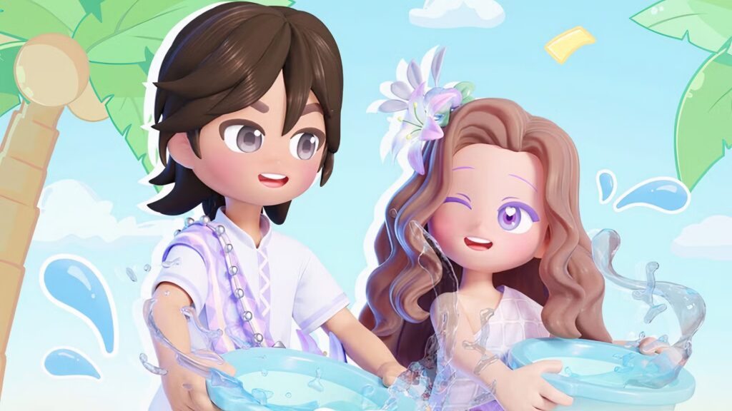 Cómo funcionan las acciones de salpicaduras de agua de las oraciones primaverales en Heartopia