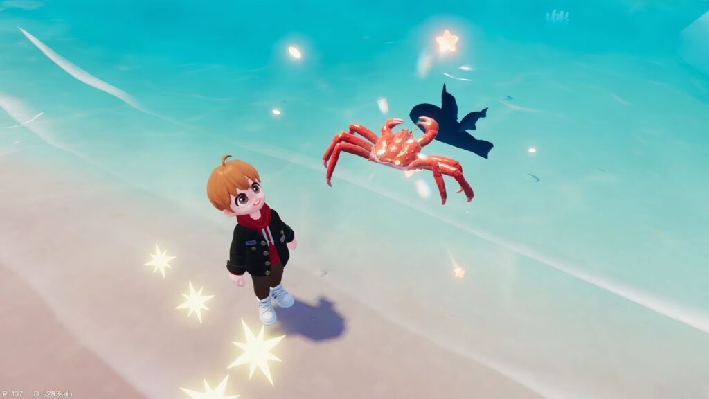 Ubicación del cangrejo real en Heartopia