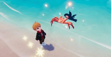 Ubicación del cangrejo real en Heartopia