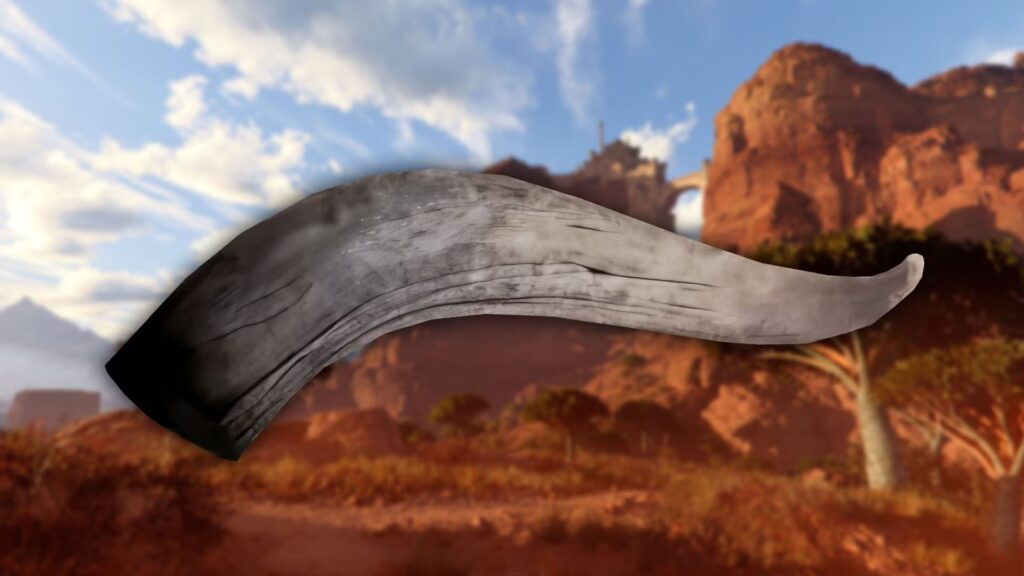 Ubicación de marfil en el desierto carmesí