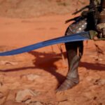 Ubicación de la espada curva de alabastro en el desierto carmesí