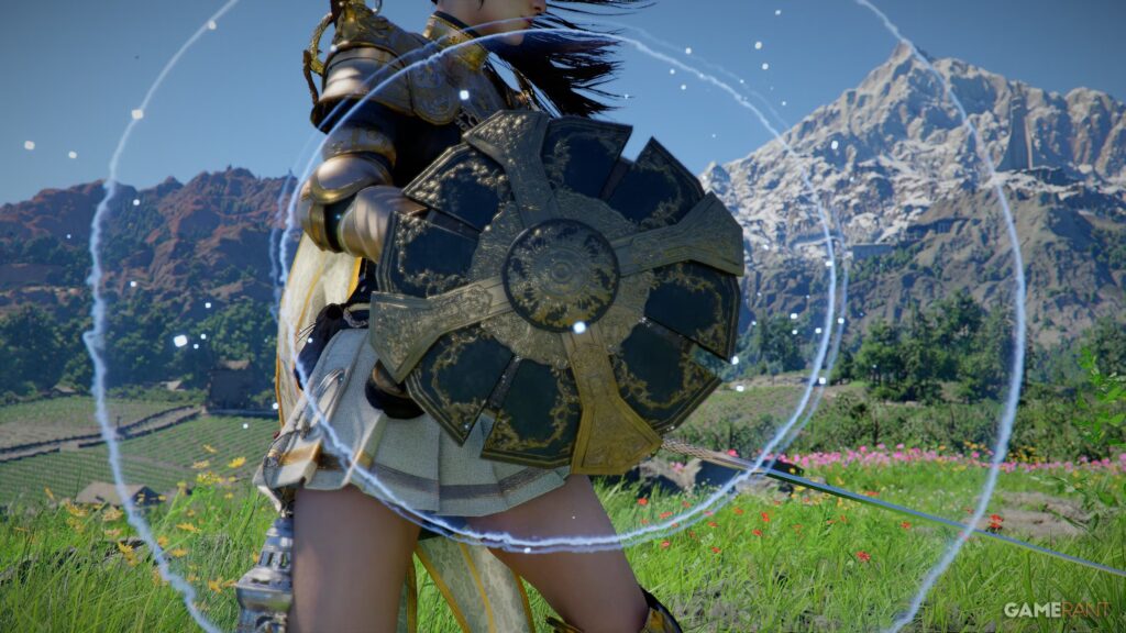 Ubicación del escudo ornamentado del artesano en el desierto carmesí