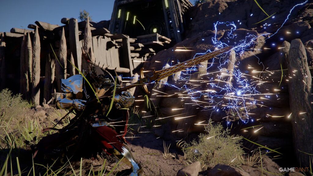 Ubicación de la lanza electro-mecha en el desierto carmesí