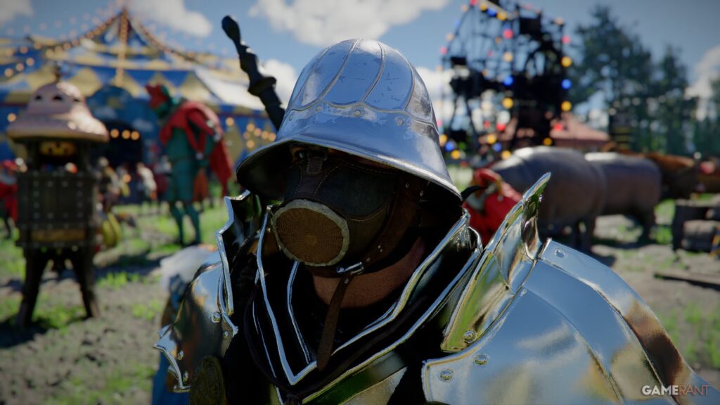 Ubicación de la máscara de gas en el desierto carmesí