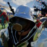 Ubicación de la máscara de gas en el desierto carmesí