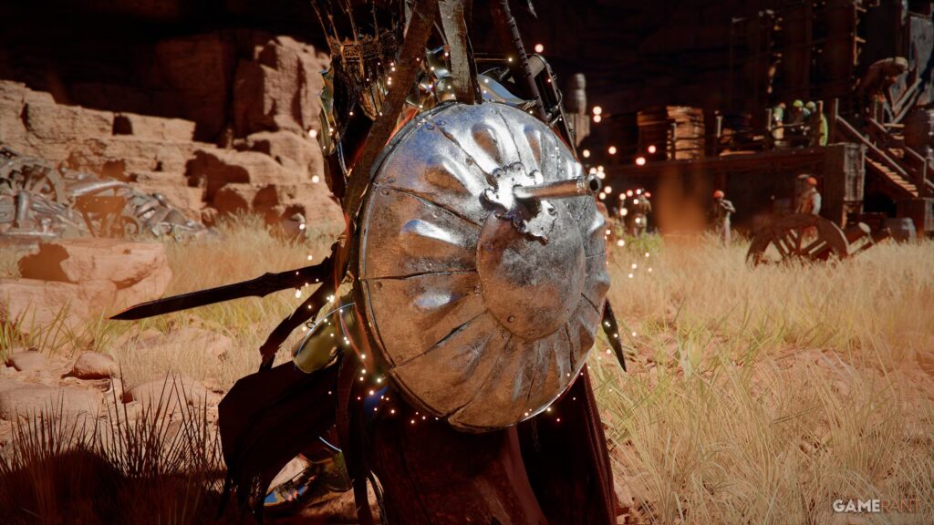 Ubicación del escudo de escopeta en el desierto carmesí