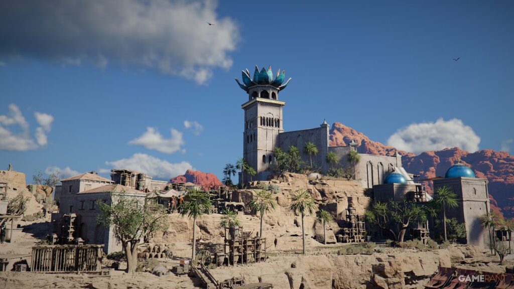 Ubicación de Varnia en el desierto carmesí