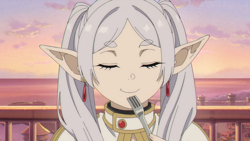 La figura de Frieren viene con un bono de reserva dulce y azucarado