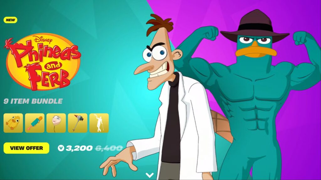 Cómo obtener máscaras del Agente P y el Dr. Doofenshmirtz en Fortnite (Phineas y Ferb Skins)