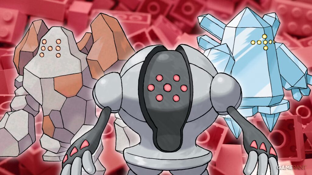 Fanático de Pokémon crea el legendario trío Regi con ladrillos LEGO (solo 157 piezas)