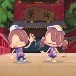 El jugador de Pokopia construye una casa de baños de El viaje de Chihiro