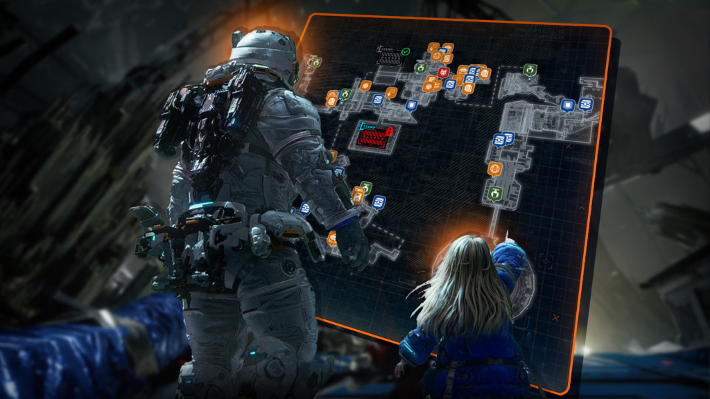 Pragmata - Mapa Interactivo del Puerto Central