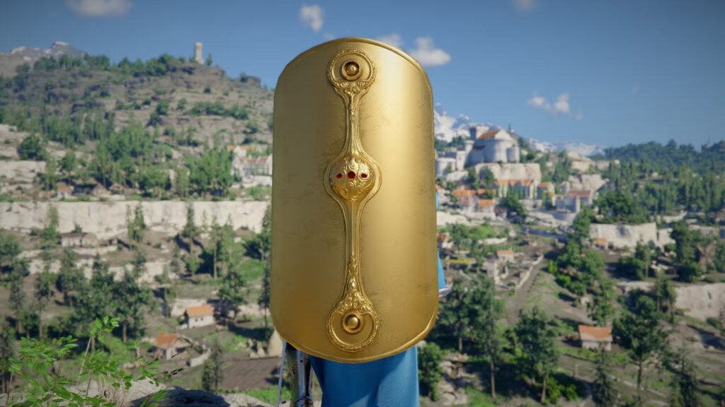 Ubicación del gran escudo de Rhonid en el desierto carmesí