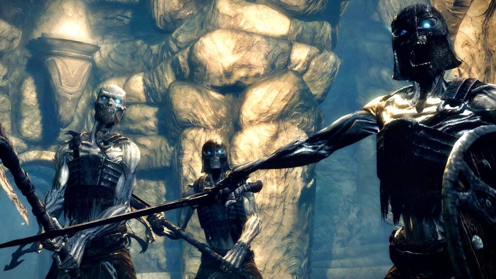 Skyrim solía estar poblada por una raza antigua de un continente que ahora es un páramo helado